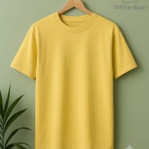 WHITE BEAR Essential Plain Tee - Butter Yellow 50% off