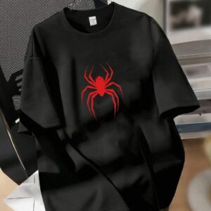 SCARLET Spider Oversized Graphic Tee - Black 50% off