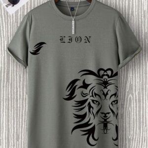 Manfinity LEGND Men Letter & Animal Print Tee